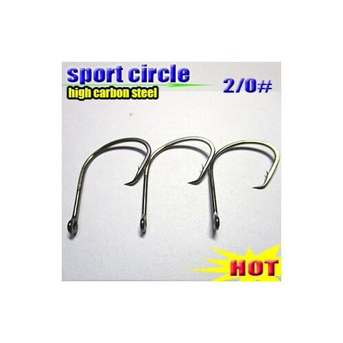 2020new v7381 SPORT CIRCLE HOOK the good hooks size:2/0# carbon steel number 200pcs/lot