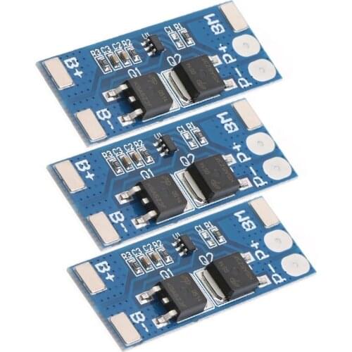 3 PCS 2s 8a Li-ion 7.4v 8.4v 18650 Bms Pcm 15a Peak Current Battery Protection Board Bms Pcm For Li-ion Lipo Battery Cell Pack