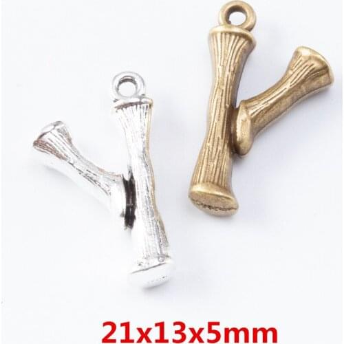 30 pieces of retro metal zinc alloy slingshot pendant for DIY handmade jewelry necklace making 7007