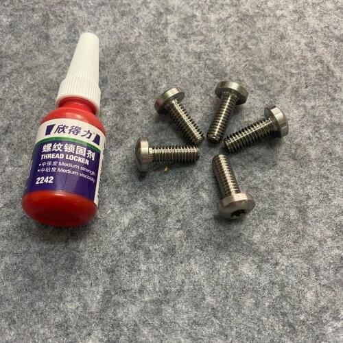 5 capsules Rear brake disc fixing screw Titanium set scre Brake disc screw For Harley Touring Dyna STREET Road Glide Road king