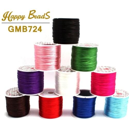 10colors 60m/Roll Nylon Stretchy Elastic Thread 0.6mm Cord String Strand Beading DIY Craft for Jewelry Making