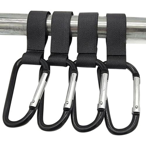 Baby Stroller Hooks 2Pcs Multi Purpose Hook Hanger Stroller Clips for Mommy Stroller Accessories for Hanging Diaper Bag Backpack