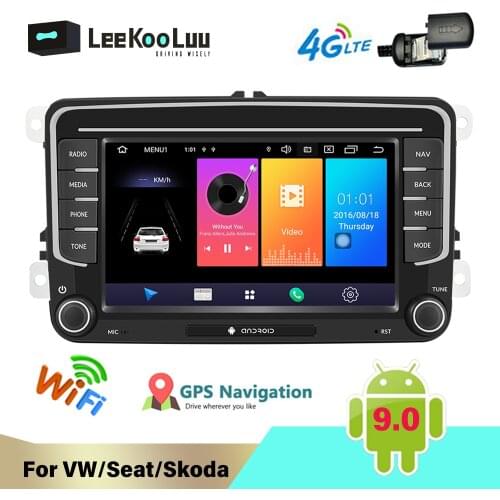 LeeKooLuu 2Din Android Car Radio GPS Stereo Autoradio Multimedia Player For VW touareg passat b6 T5 golf 5 6 polo sedan sharan