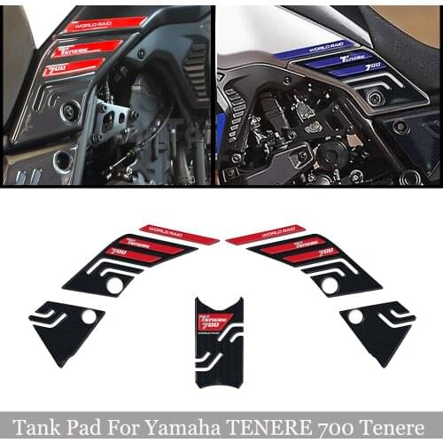Side Fuel Tank Stickers 3D Tank Pad For Yamaha TENERE 700 Tenere 700 T700 XTZ 690 T 700 2019- Motorcycle Waterproof pad sticker