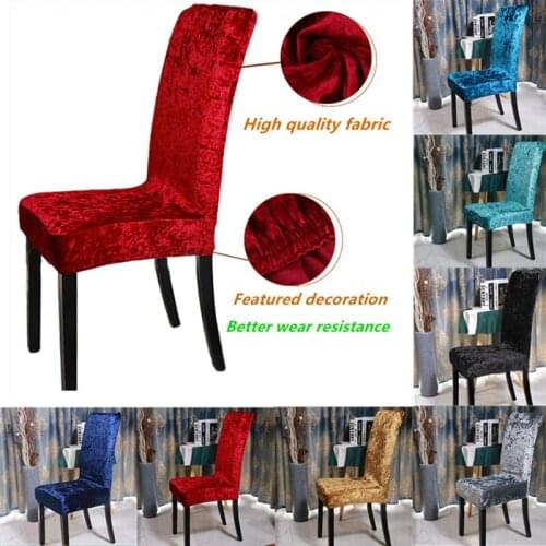 Chair covers spandex solid color table seat protector slipcovers for hotel banquet wedding universal size chaise housse