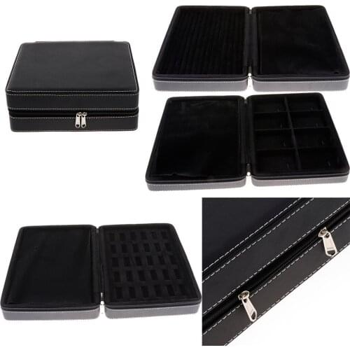 PU Leather Travel Jewelry Organizer Case Saving Pendant Earrings Storage Bag