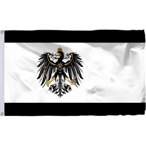 Prussia Flag 3X5FT 100D Polyester Historical Kingdom of Prussia Prussian Germany Flags and Banners For Home Decoration