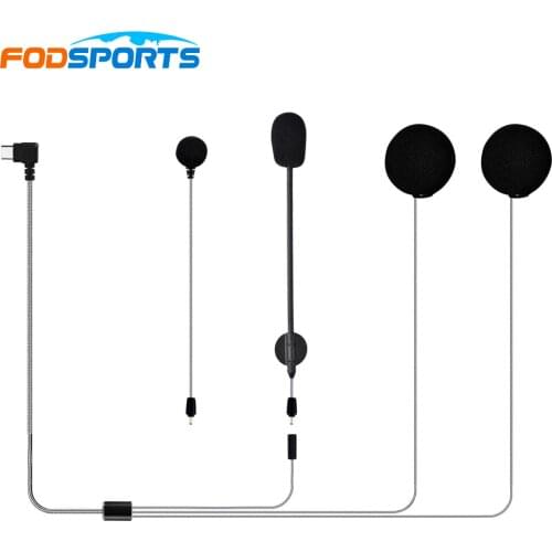 Fodsports M1-s Plus Motorcycle Helmet Bluetooth Intercom Accessories Soft Hard Tube Micphone Speaker Headset HD Stereo Sound