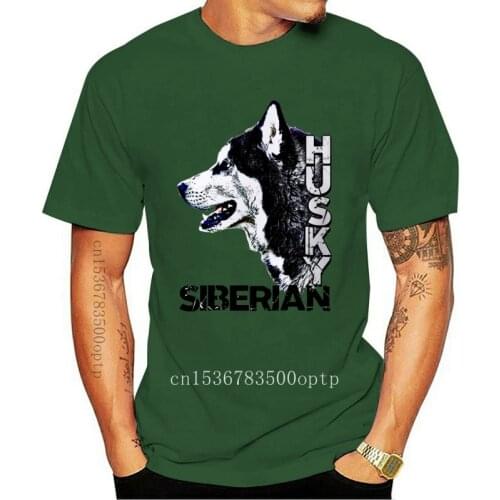 Siberian Husky - dog t shirt top tee design - mens womens Cool Casual pride t shirt men Unisex New Fashion tshirt Loose Size top