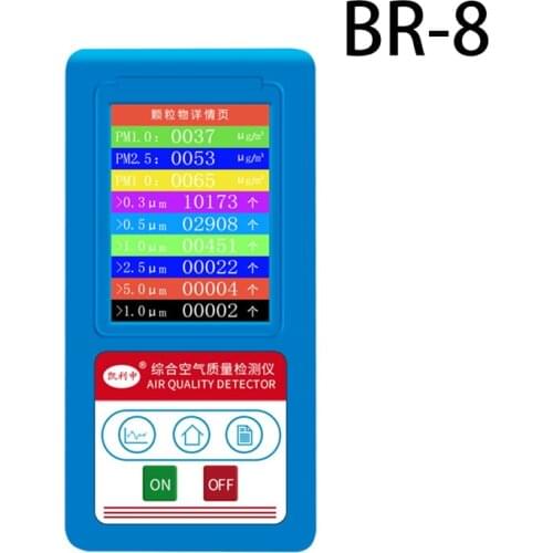 Formaldeyde HCHO PM1.0 PM2.5 PM10 Gas Analyzer TVOC Particles Detector Meter Particle Dust Counter Tester Air Quality Analyzer