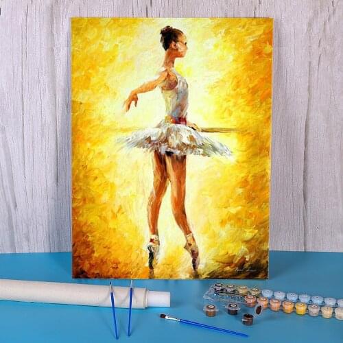 In The Ballet Class Painting By Numbers Set Oil Paints 40*50 Canvas Painting Loft Wall Picture Crafts For Adults For Wholesale