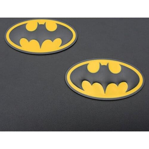 Metal Bat Badge Emblem Car Chrome Decals Car Stickers Car Styling For AUDI BMW VW Hyundai Dodge Jeep Ford Honda Fiat Accessories