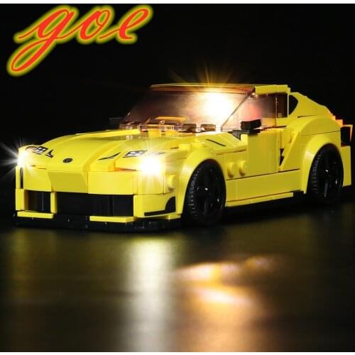 LED Lighting Set for 76901 Compatible With Speed Champions Toyota GR Kit（Not Included the Building Block