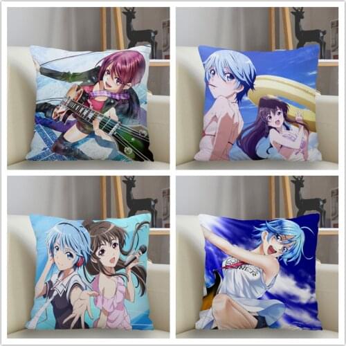 Musife Fuuka Pillowcase Custom Square Pillow Cover Case Zipper Pillowcase 35*35,40*40,45*45cm Drop Shipping
