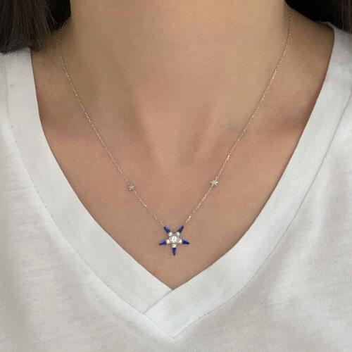 NEW Trendy 925 Silver Necklace Turkish Jewelry Birthday Gift Zircon Fashion Necklace For Women Minimalist Style Luxury Designer