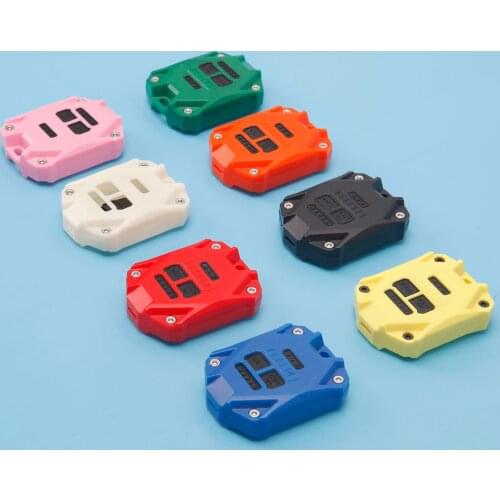 Plastic Key Remote Fob Cover Shell Keypads & Uncut Spare Key Blade Car Key Case Cover Replacement for Jeep Wrangler JK 2007-2018