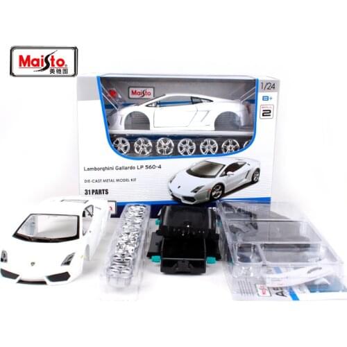 Maisto 1:24 Lamorghini Gallardo LP560-4 Assembly DIY Diecast Model Car Toy New In Box Free Shipping 39291
