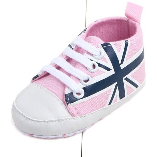 Spring And Autumn New Style Quality Selected Star Shaped Flag Baby Toddler Shoes Baby Cloth-based Shoes