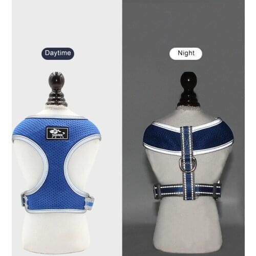Breathable Dog Harness and Leash Set Mesh Reflective Cloth Bog Breast Harness For Small Dogs 1.5M Length Dog Leash Pet Supplies