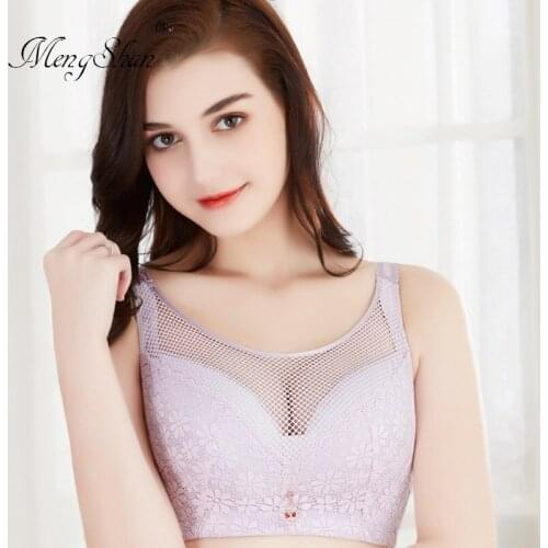 MengShan New Large Underwear Thin traceless steel bracket bras for women Super-thin large cup to prevent sagging big size bra