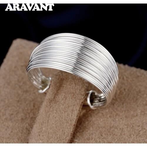 925 Sterling Silver Simple Minimalist Multi Finger Rings For Women Wedding Engagement Statement Jewelry