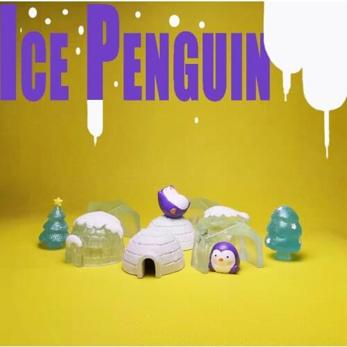 10 Eskimos ice house/penguins/miniatures/lovely cute/fairy garden gnome/moss terrarium decor/crafts/bonsai/diy/statue/figurine