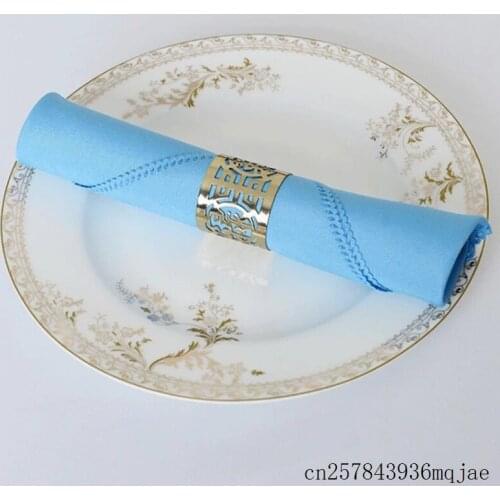 100pcs Plain Napkin Cloth Table Napkin Coffee Mouth Towel Western Dinner Serviette Home Wedding Decoration