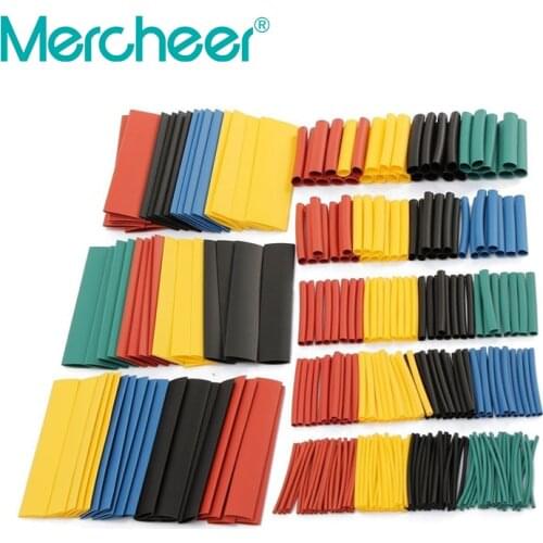 328pcs 2:1 Assorted Polyolefin Heat Shrink Tubing Tube Cable Sleeves Wrap Wire Set 8 Size Multicolor