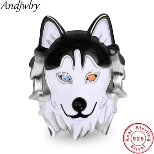 925 Sterling Silver Dog Dangle Charm Fit Pandora Charms Original Bracelet 925 Siver Bangle DIY Jewelry Berloque