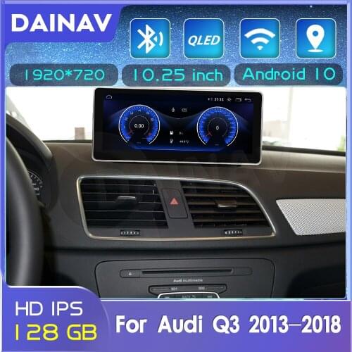 Android 10 128GB 2 Din Stereo Receiver Car GPS Navigation Multimedia DVD player For Audi Q3 2013-2018 Car Audio Radio Stereo