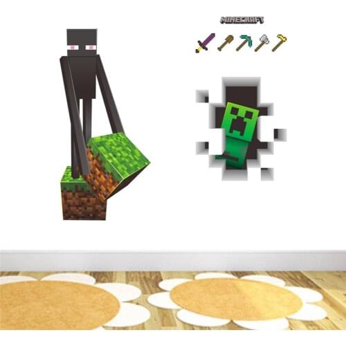 3D Cartoon Steve Games Wall Stickers Wall decoration of living room and bedroom Childrens gifts Anime poster