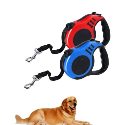 3/5M Retractable Dog Leashes Automatic Adjustable Extending Nylon Dogs Leash Rope Belt Cats and Dogs for Small Pet Accessories