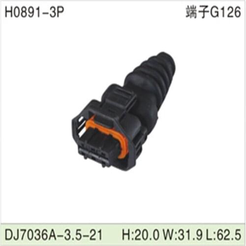 Free shipping 500pcs DJ7036A-3.5-21 3Pin AMP Car Electrical Wire Connectors for VW,BMW,Audi,Toyota,NISSAN AND other