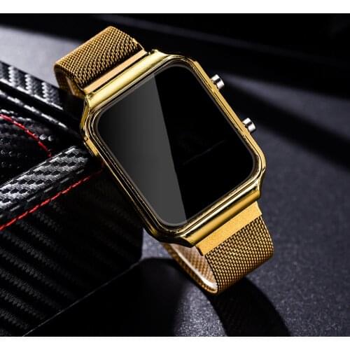 Fashion Luxury Square Dial Quartz Watches For Women Gift Stainless Steel Mesh Magnetic Clock Ladies Wristwatch Relogio Feminino