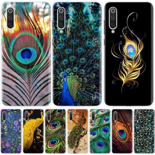 Bird Peacock Feather Phone Case for Xiaomi Redmi Note 10 Pro 10S 9S 9 8T 9 9A 9C Casing 8 7 7A 8A 6A 6 5 S2 K20 K30 4X Cover