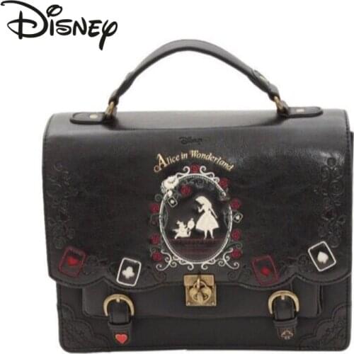 Disney New Alice In Wonderland Ladies Handbag High-quality Large-capacity Multi-functional Luxury Student School Bag Backpack