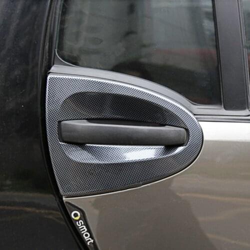 For Mercedes Smart 451 Fortwo 2008-2014 Car styling outer door bowl ABS plastic protective shell Modified Accessories