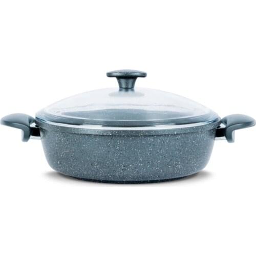 Granite Karnıyarık Pots Gray 22 cm