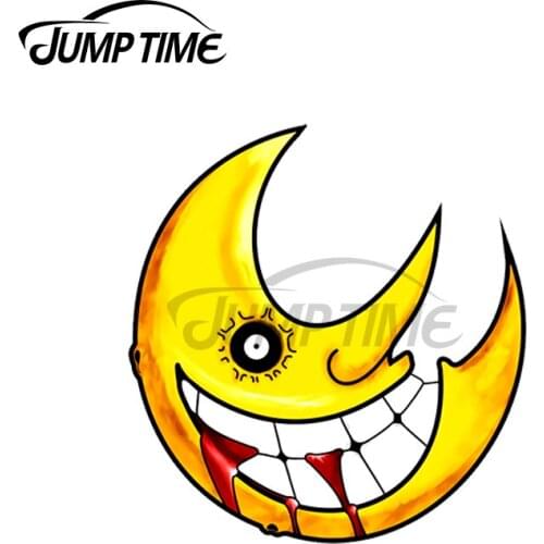 JumpTime 13 x 11.2cm For Paper Moon Car Stickers Waterproof Laotop Decal Windshield Surfboard Cartoon Vinyl Car Wrap