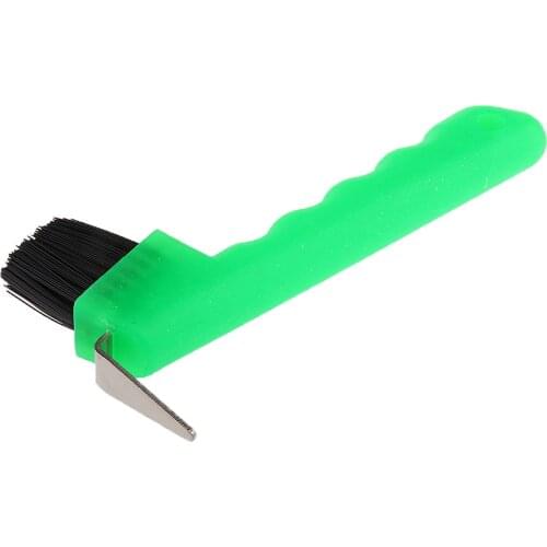 Hoof Pick with Brush Horse Hoof Care Grooming Equipment Tool Equestrian Accessory Four Colors