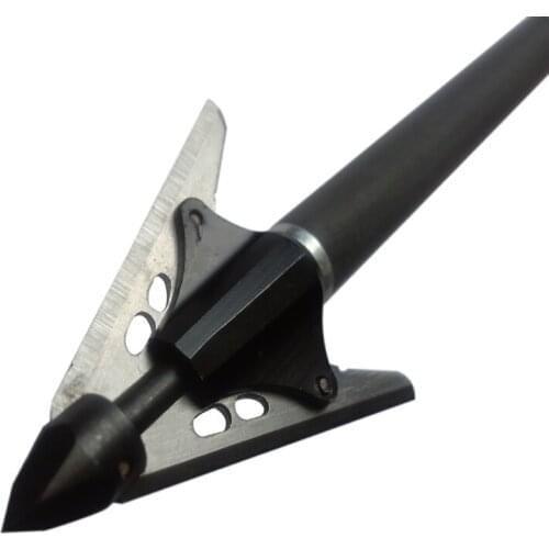 6pcs Archery Blade Broadheads Stainless Steel Arrowheads 100 Grain Arrow Point Tips