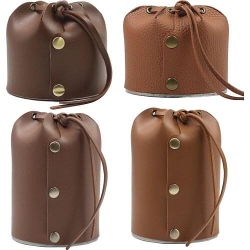 Small Gas Tank Protective Case 230/450G Capacity Leather Cover