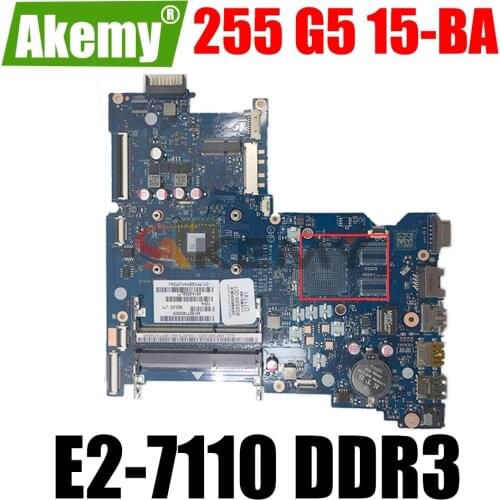 For HP 255 G5 15-BA Laptop Motherboard BDL51 LA-D711P 858589-601 858589-001 MAIN BOARD E2-7110 1.8Ghz CPU DDR3 100% fully tested