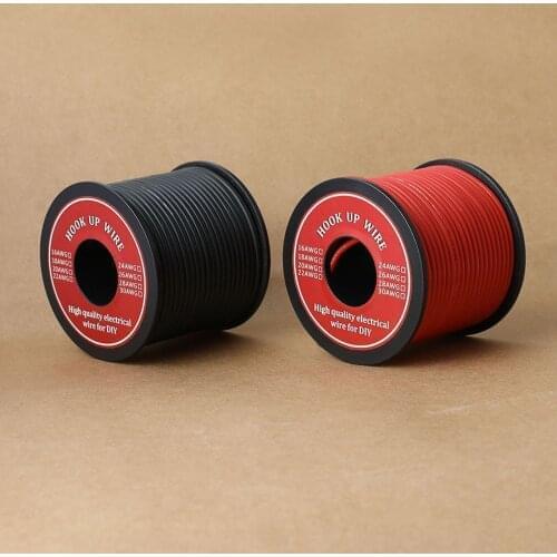 UL3239 16 AWG Stranded Wire Hook-up Flexible Silicone Electrical Wire Rubber Insulated Tinned Copper 3000V Safe Current 12.7A