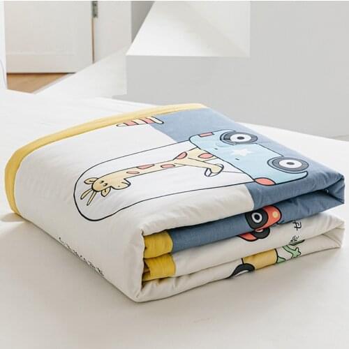 Nanjiren Cotton Summer Quilt Airable Cover Summer Blanket 100% Cotton Thin Duvet Single Double Spring