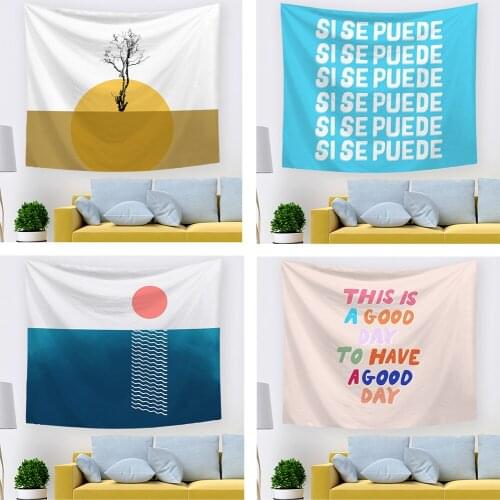 Wall Tapestries Abstract Tapestry Sunset Tapestry Hippie Watecolor Tapestry Wall Hanging For Office Bedroom Livingroom Decor