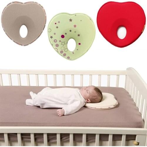 New Baby Pillow Infant Toddler Sleep Positioner Anti Roll Cushion Flat Head Pillow Protection Newborn Head Neck Almohadas Bebe