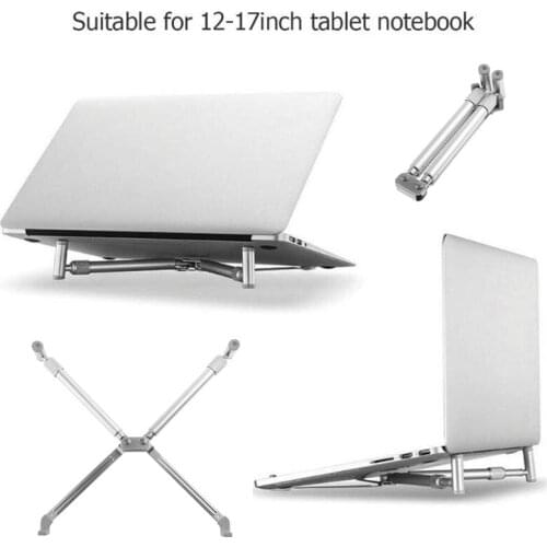 Laptop Stand Adjustable Table Stand Aluminium Portable Base Laptop Foldable Notebook X-Stand for Macbook Cooler Stand