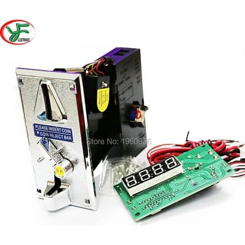 Mult coin selector coin operated + timer board and reset counter coin operated time control device for cafe kiosk