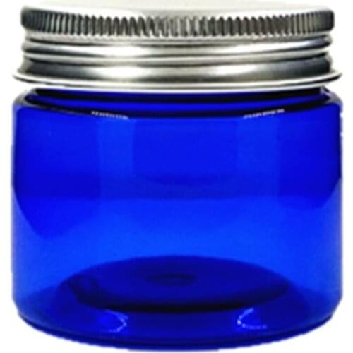 60ml blue pet jar with aluminium cap ,cream /Cosmetic Jar,Cosmetic Packaging,container,bottle
